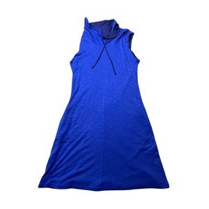Kuhl Vega Dress XL Womens Blue Reversible Cowl Neck Jersey Casual Active New XL